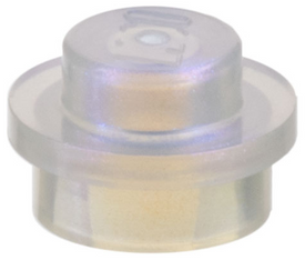 LEGO® los onderdeel Plaat Rond in kleur Satijn Wit 4073