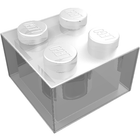 LEGO® los onderdeel Steen in kleur Doorzichtig 3003