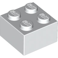 Plaatje in Gallery viewer laden, LEGO® los onderdeel Steen in kleur Satijn Wit 3003