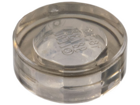 LEGO® los onderdeel Tegel Rond Doorzichtig Zwart 98138