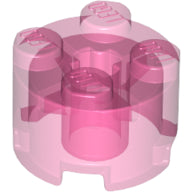 Plaatje in Gallery viewer laden, LEGO® los onderdeel Steen Rond Doorzichtig Donkerroze 3941