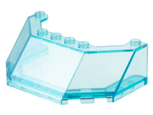 Plaatje in Gallery viewer laden, LEGO® los onderdeel Voorruit Doorzichtig Lichtblauw 62576