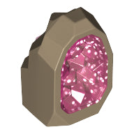 Plaatje in Gallery viewer laden, LEGO® los onderdeel Rots in kleur Donker Geelbruin 49656pb02