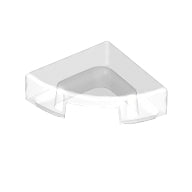 LEGO® los onderdeel Tegel Rond in kleur Doorzichtig 25269