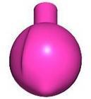LEGO® los onderdeel Eten & Drinken in kleur Donker Roze 5234