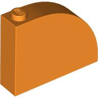 LEGO® los onderdeel Dakpan Gebogen in kleur Oranje 65734