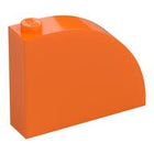 LEGO® los onderdeel Dakpan Gebogen in kleur Oranje 65734