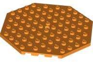 LEGO® los onderdeel Plaat Aangepast in kleur Oranje 89523
