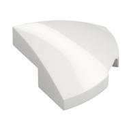 LEGO® los onderdeel Dakpan Gebogen in kleur Wit 5852