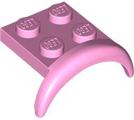 LEGO® los onderdeel Spatbord in kleur Fel Roze 49097