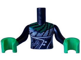 LEGO® los onderdeel Romp in kleur Zwart FTGpb493c01