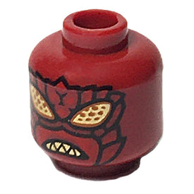 LEGO® los onderdeel Hoofd in kleur Donkerrood 3626pb3784