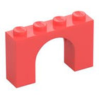 LEGO® los onderdeel Steen Boog in kleur Koraal 6182