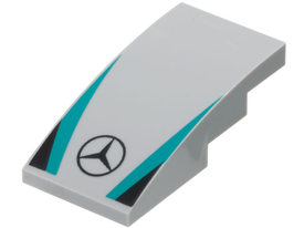 LEGO® Dakpan Gebogen met Motief 93606pb203