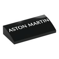 Plaatje in Gallery viewer laden, LEGO® onderdeel Dakpan Gebogen met Motief Zwart 88930pb185