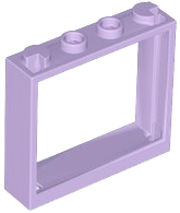 LEGO® los onderdeel Raamkozijn in kleur Lavendel 60594