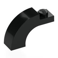 LEGO® los onderdeel Steen Boog in kleur Zwart 5843