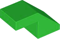 Plaatje in Gallery viewer laden, LEGO® los onderdeel Dakpan Algemeen in kleur Fel Groen 28192
