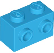 LEGO® los onderdeel Steen Aangepast Donker Azuurblauw 11211