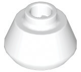 LEGO® los onderdeel Kegel in kleur Wit 33492