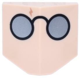 LEGO® Dakpan Gebogen met Motief Lichte Noga 1762pb002