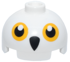 LEGO® los onderdeel Steen Rond met Motief Wit 553pb055