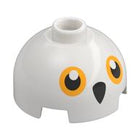 LEGO® los onderdeel Steen Rond met Motief Wit 553pb055