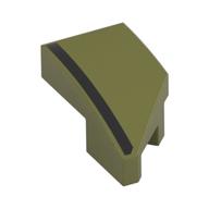 Plaatje in Gallery viewer laden, LEGO® los onderdeel Wig met Motief Olijfgroen 29120pb035