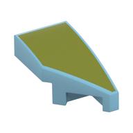 Plaatje in Gallery viewer laden, LEGO® onderdeel Wig met Motief Medium Azuurblauw 29119pb034