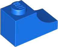 Plaatje in Gallery viewer laden, LEGO® los onderdeel Steen Boog in kleur Blauw 78666