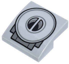 LEGO® Dakpan Gebogen met Motief 15068pb603