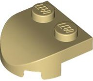 Plaatje in Gallery viewer laden, LEGO® los onderdeel Steen Rond in kleur Geelbruin 7037
