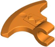 Plaatje in Gallery viewer laden, LEGO® los onderdeel Wapen in kleur Oranje 53454