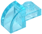 LEGO® onderdeel Dakpan Gebogen Doorzichtig Lichtblauw 5841