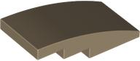 LEGO® los onderdeel Dakpan Gebogen Donker Geelbruin 93606