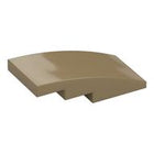 LEGO® los onderdeel Dakpan Gebogen Donker Geelbruin 93606