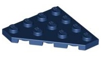 Plaatje in Gallery viewer laden, LEGO® los onderdeel Wig Plaat in kleur Donkerblauw 30503