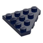 LEGO® los onderdeel Wig Plaat in kleur Donkerblauw 30503