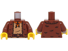LEGO® Lijf met Motief Roodachtig Bruin 973pb6010c01