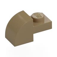 LEGO® los onderdeel Dakpan Gebogen Donker Geelbruin 5841