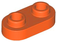 Plaatje in Gallery viewer laden, LEGO® los onderdeel Plaat Rond Roodachtig Oranje 35480
