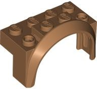 Plaatje in Gallery viewer laden, LEGO® los onderdeel Spatbord in kleur Medium Noga 3387
