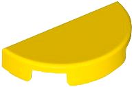 LEGO® los onderdeel Tegel Rond in kleur Geel 1748