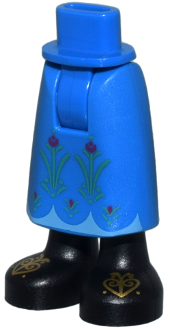LEGO® los onderdeel Benen in kleur Blauw 59595c00pb08