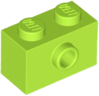LEGO® los onderdeel Steen Aangepast in kleur Limoen 86876