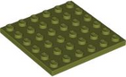 LEGO® los onderdeel Plaat Algemeen in kleur Olijfgroen 3958