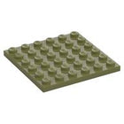 LEGO® los onderdeel Plaat Algemeen in kleur Olijfgroen 3958
