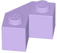 Plaatje in Gallery viewer laden, LEGO® los onderdeel Steen Aangepast in kleur Lavendel 87620