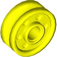 LEGO® los onderdeel Wiel in kleur Neon geel 13971