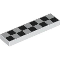 Plaatje in Gallery viewer laden, LEGO® los onderdeel Tegel met Motief in kleur Wit 2431pb0905